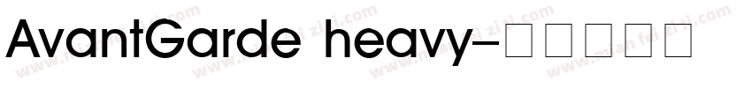 AvantGarde heavy字体转换